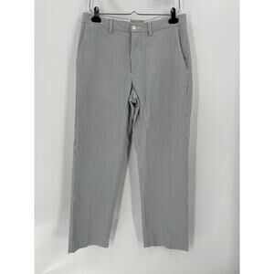 Polo Ralph Lauren Vintage Seersucker Pants Mens 32 Blue White Striped Cotton